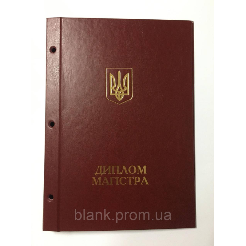 Обкладинка (папка) для дипломної роботи магістра (кришка) дипломний проект