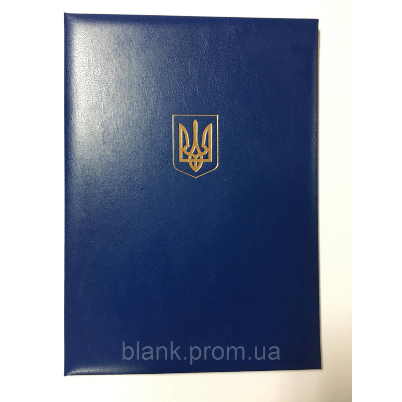 Папка А4 синя м“ яка для документів адресна з тисненням