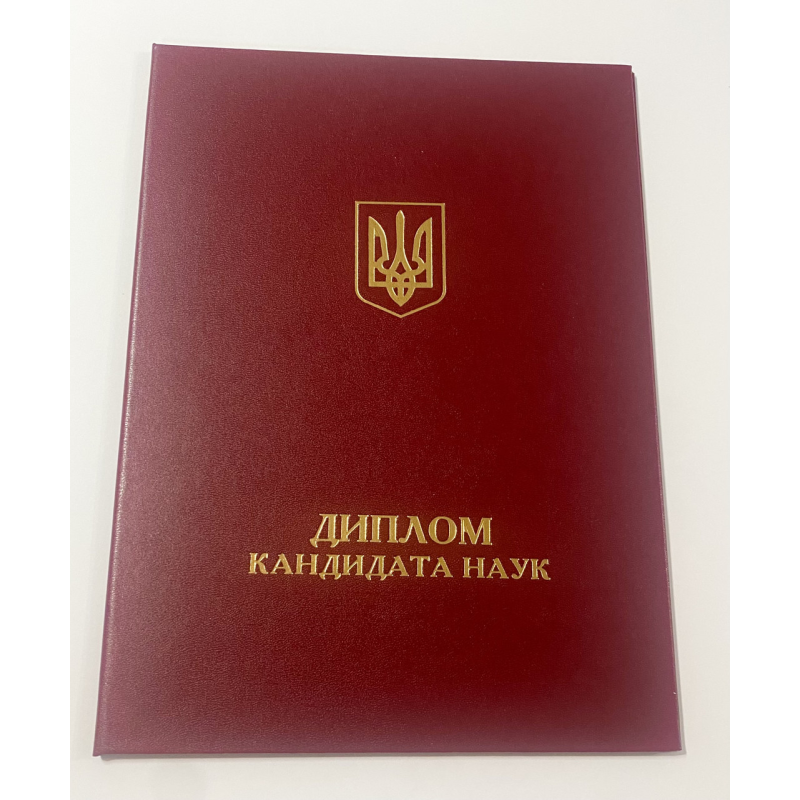 Обкладинка для диплома кандидата наук А4 бордова (тверда) Обкладинка для диплома кандидата наук А4 бордова (тверда)