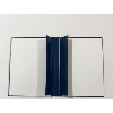 Папка А5 для архива твердая, папка для делопроизводства, темно-синяя