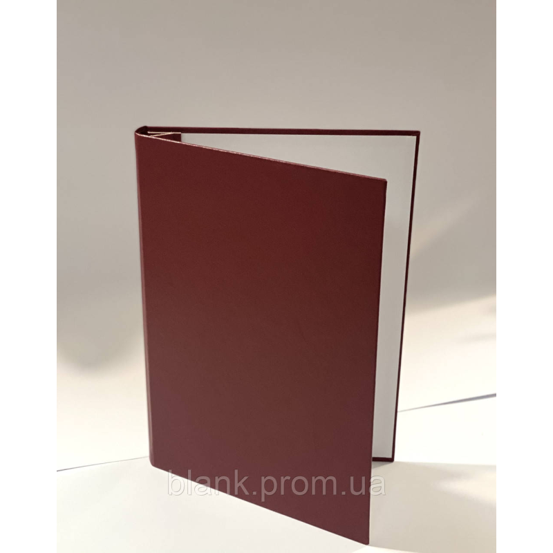 Папка А4 для архіву тверда бордова, папка для діловодства