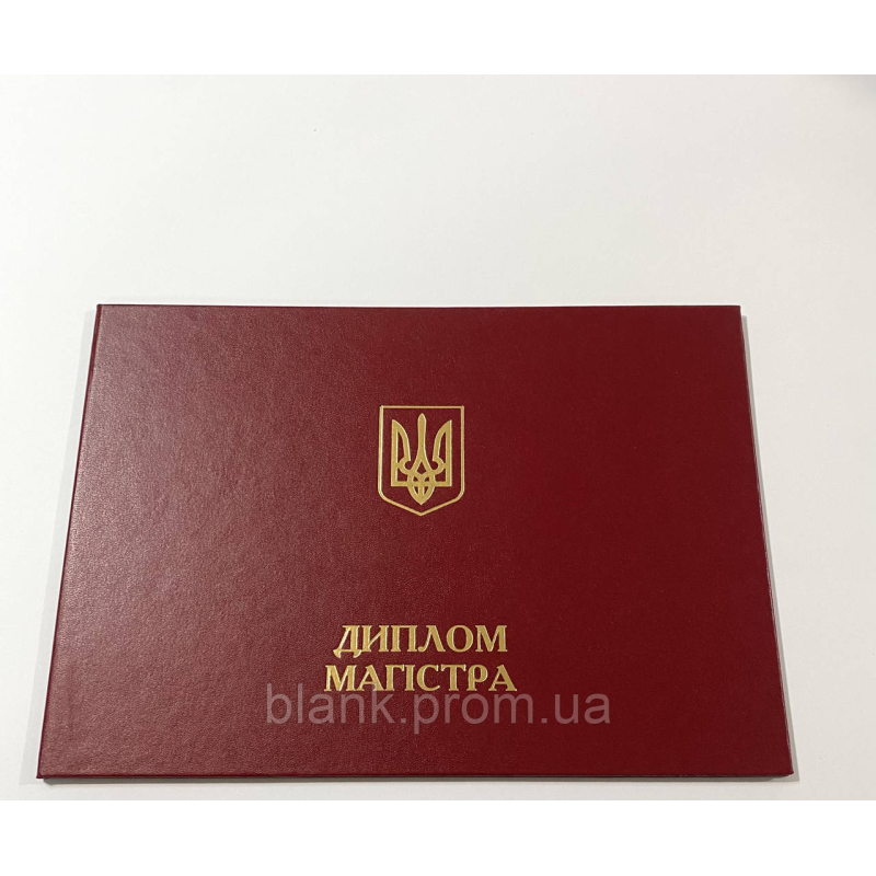 Обкладинка для диплома магістра А4 альбомна, тверда червона