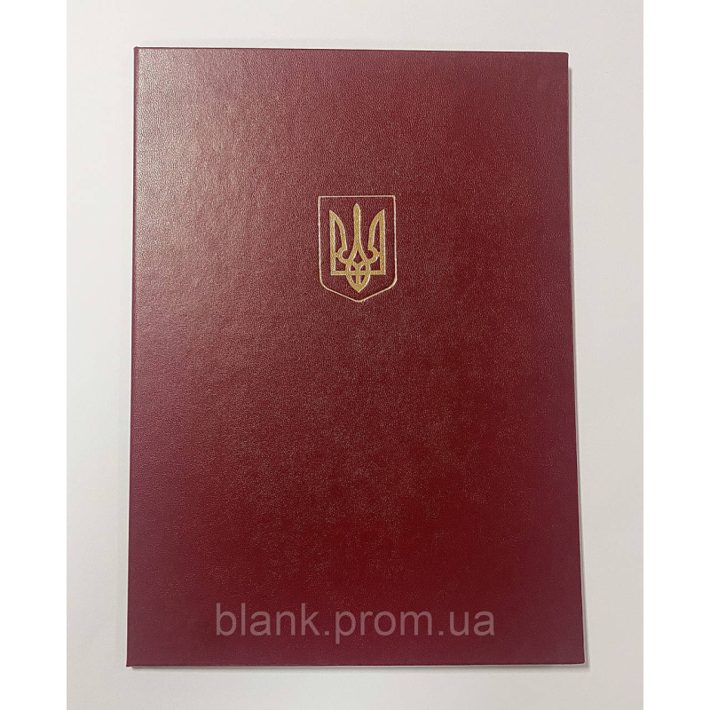 Папка А4 адресна червона з гербом