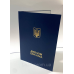 Обкладинка для диплома А4 темно-синя тверда