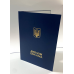 Обкладинка для диплома А4 темно-синя тверда