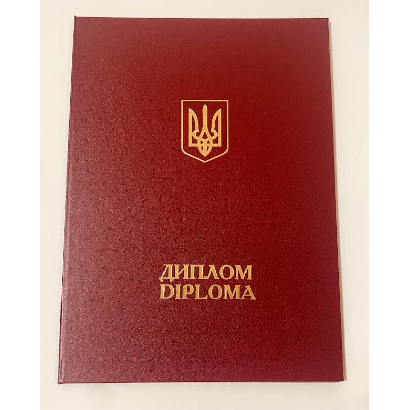 Обкладинка для диплома А4 бордова