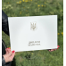Обкладинка для диплома магістра А4 альбомна біла тверда